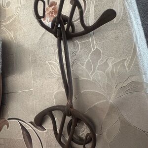 Vintage Brown Metal Pet Hook